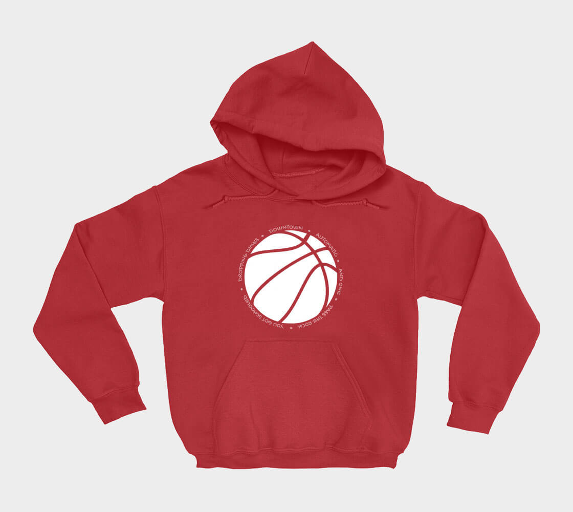 Hoop it up Trash Talk - Red hoodie