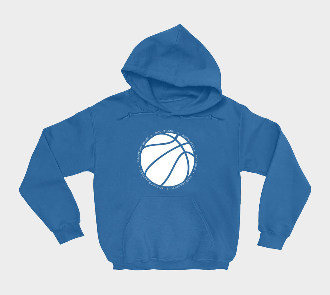 Hoop it up Trash Talk - Royal Blue hoodie