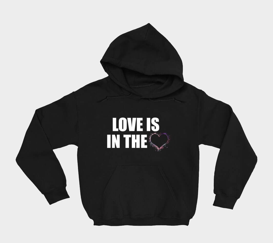 Love is in the Heart v2 - Silhouette Hoodie