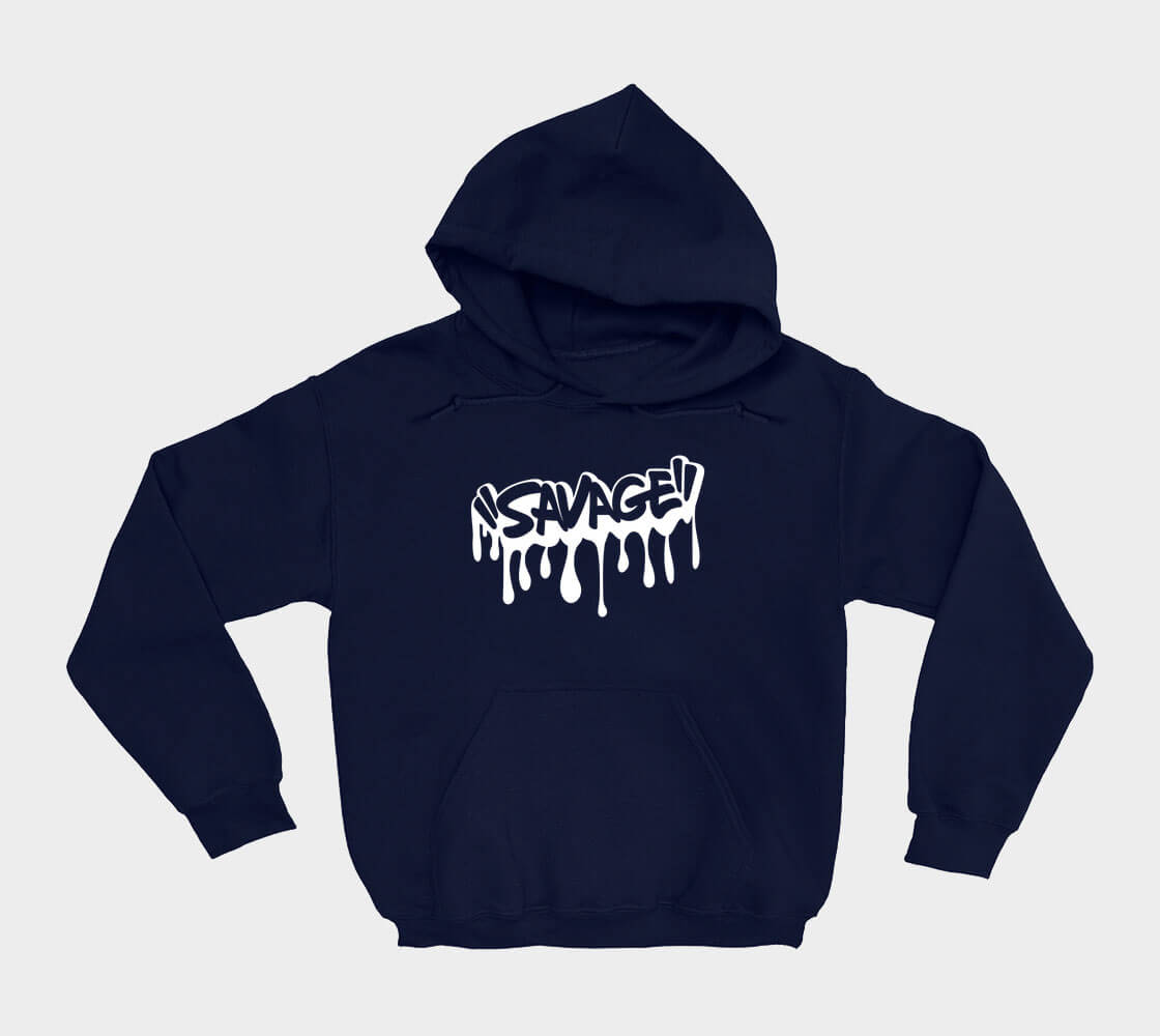 Savage - Navy hoodie
