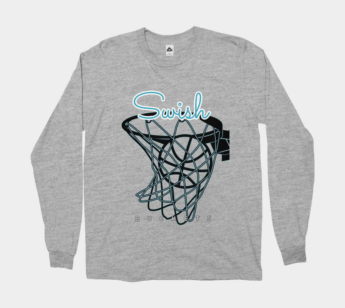 Swish- Athletic Grey long sleeve Tee