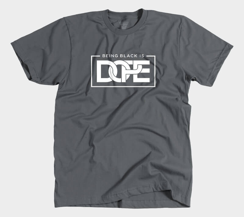 Being Black is dope - Heavy Metal tee