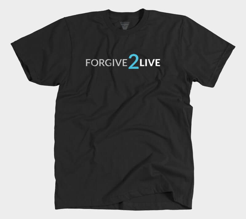 Forgive 2 Live - Black tee.