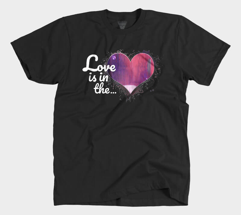 Love is in the Heart - Black tee