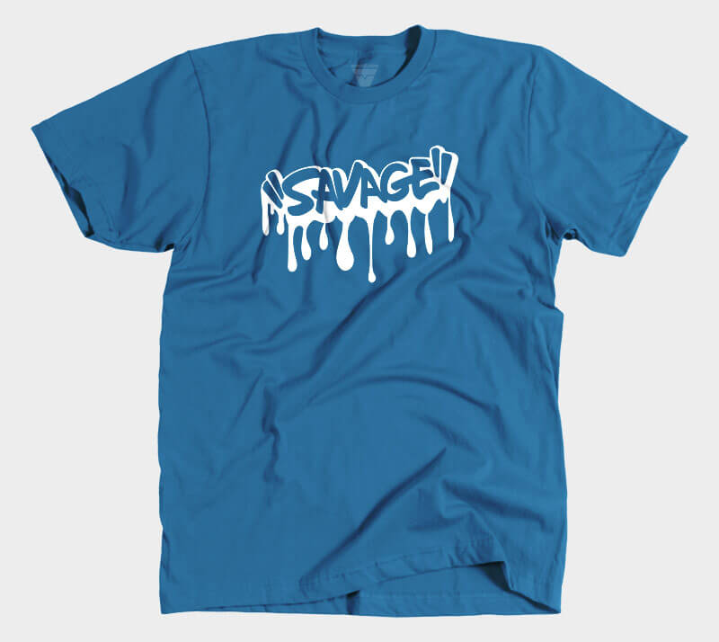 Savage - Royal Blue Tee.